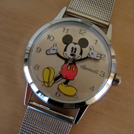 インガソール  ディズニー ミッキー 腕時計比較的綺麗な状態です◎